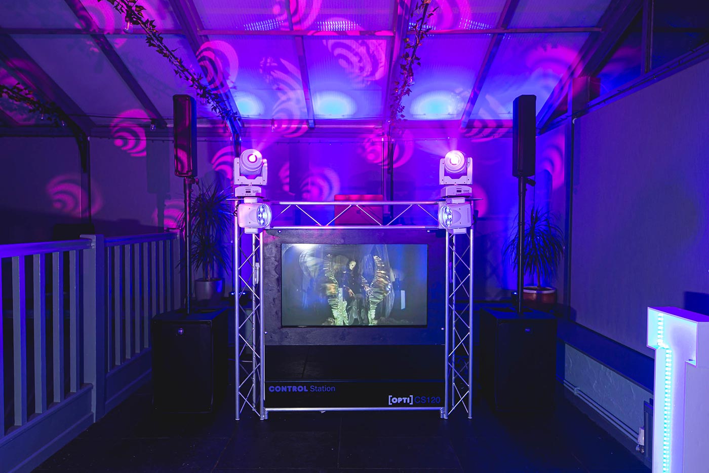 DJ Booth With Video Slide
