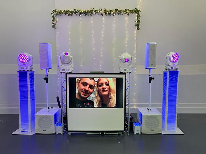 DJ Wedding Hire Equipment with Video Booth